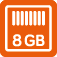 8 GB Speicherplatz