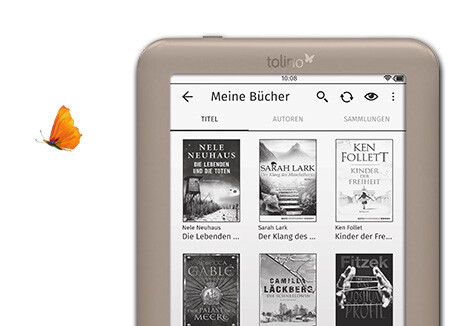 Wählen Sie mit dem tolino page aus über 1,8 Mio eBooks.