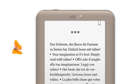 Lesen wie auf Papier mit dem tolino page.