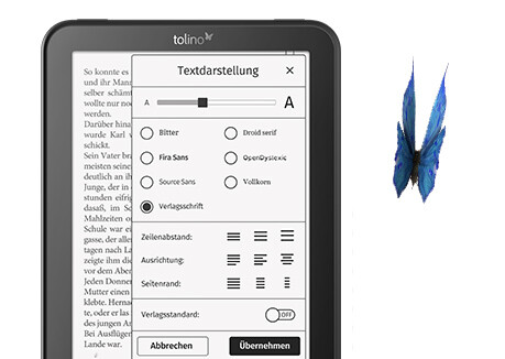 tolino vision 4 HD mit tollen Lesefunktionen