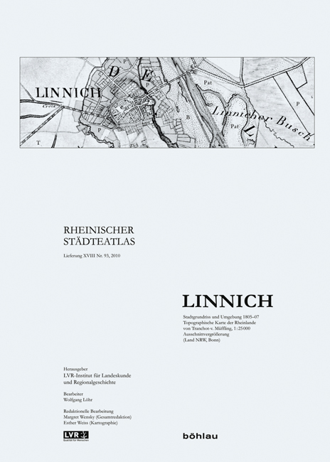Linnich: Redaktionelle Bearbeitung: Margret Wensky (Gesamtredaktion), Esther Weiss (Kartographie): ..093 (Rheinischer Stadteatlas)