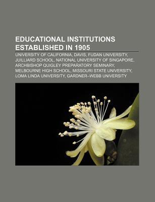 Educational institutions established in 1905 als Taschenbuch von - 1156450772