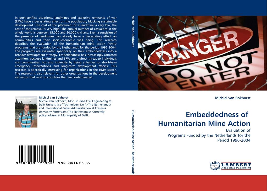 Embeddednessof HumanitarianMineAction als Buch von Michiel van Bokhorst - Michiel van Bokhorst