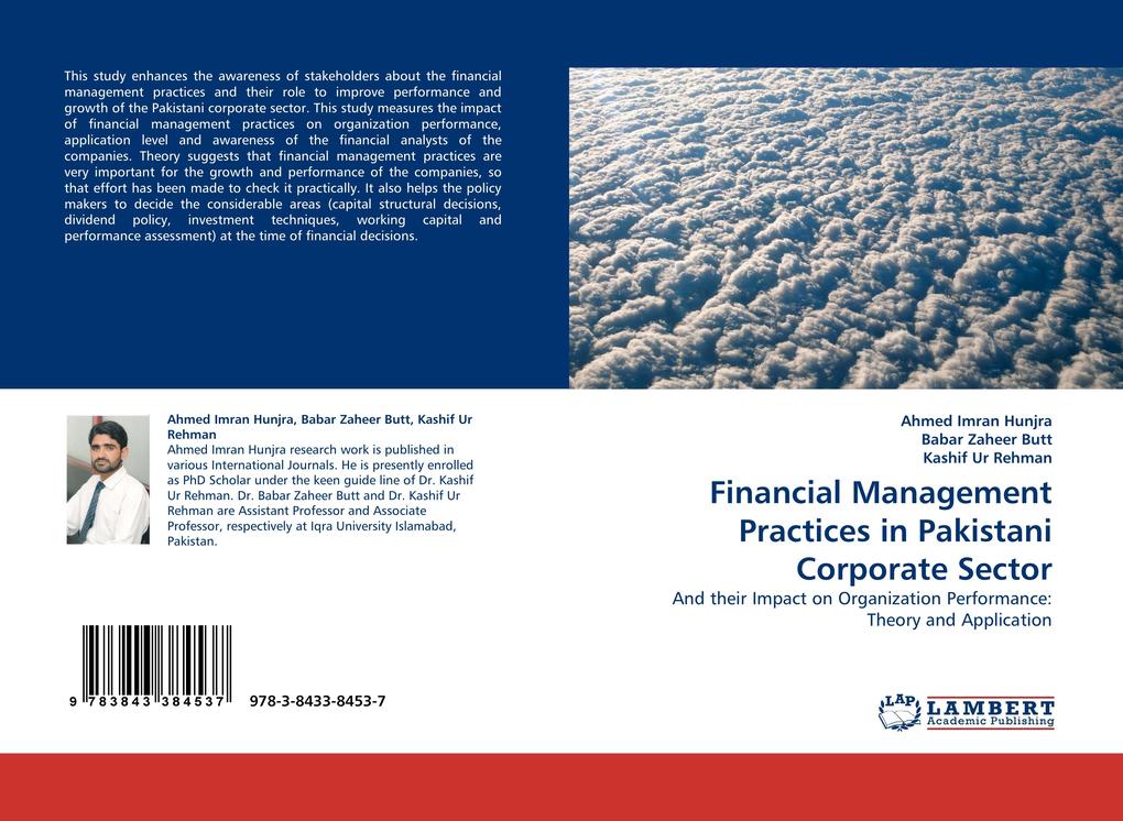 Financial Management Practices in Pakistani Corporate Sector als Buch von Ahmed Imran Hunjra, Babar Zaheer Butt, Kashif Ur Rehman - Ahmed Imran Hunjra, Babar Zaheer Butt, Kashif Ur Rehman