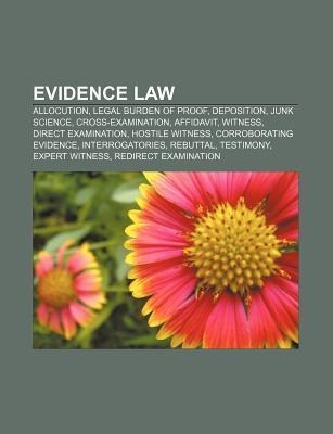 Evidence law als Taschenbuch von - 1156698812