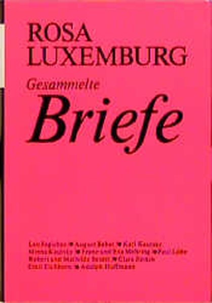 Luxemburg - Gesammelte Briefe: Gesammelte Briefe, 6 Bde., Bd.1, 1893 bis 1902