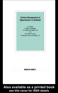 Clinical Management of Hypertension in Diabetes: Pocketbook als eBook Download von Anthony H. Barnett - Anthony H. Barnett
