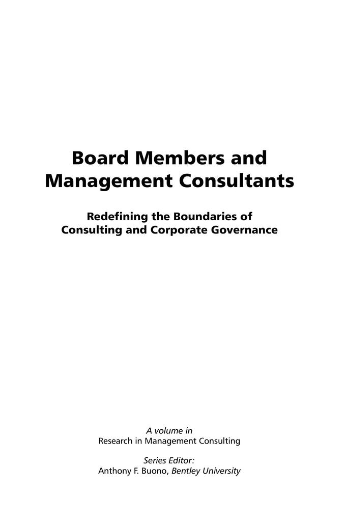Board Members and Management Consultants als eBook Download von N.N - N.N