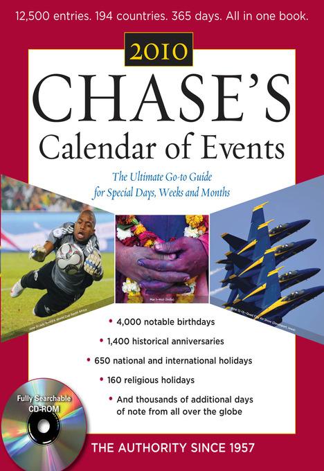 Chase´s Calendar of Events 2010 als eBook Download von Editors of Chase´s Calendar of Events - Editors of Chase´s Calendar of Events