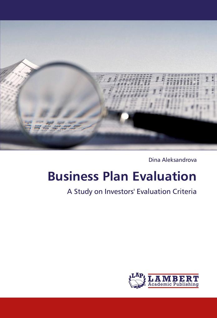 Business Plan Evaluation als Buch von Dina Aleksandrova - Dina Aleksandrova
