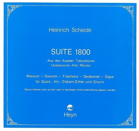 Suite 1800 als Buch von Heinrich Schiede - Heinrich Schiede