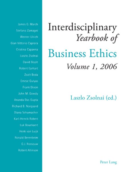 Interdisciplinary Yearbook of Business Ethics: Volume 1, 2006
