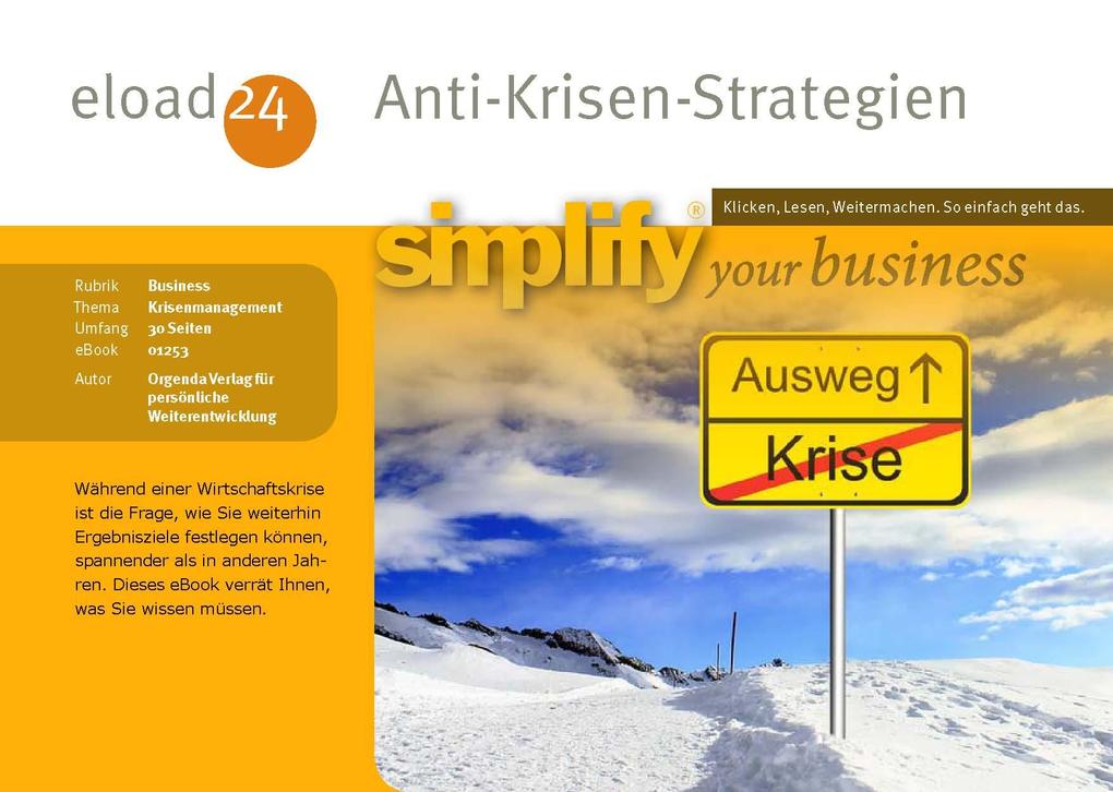 Anti-Krisen-Strategien als eBook Download von VNR - Orgenda - simplify your business - VNR - Orgenda - simplify your business