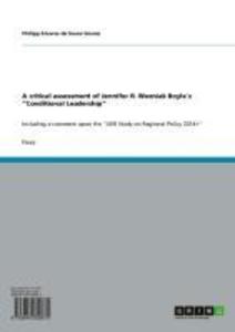 A critical assessment of Jennifer R. Wozniak Boyle´s ´Conditional Leadership´ als eBook Download von Philipp Alvares de Souza Soares - Philipp Alvares de Souza Soares