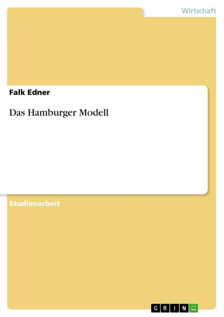 Das Hamburger Modell Falk Edner Author