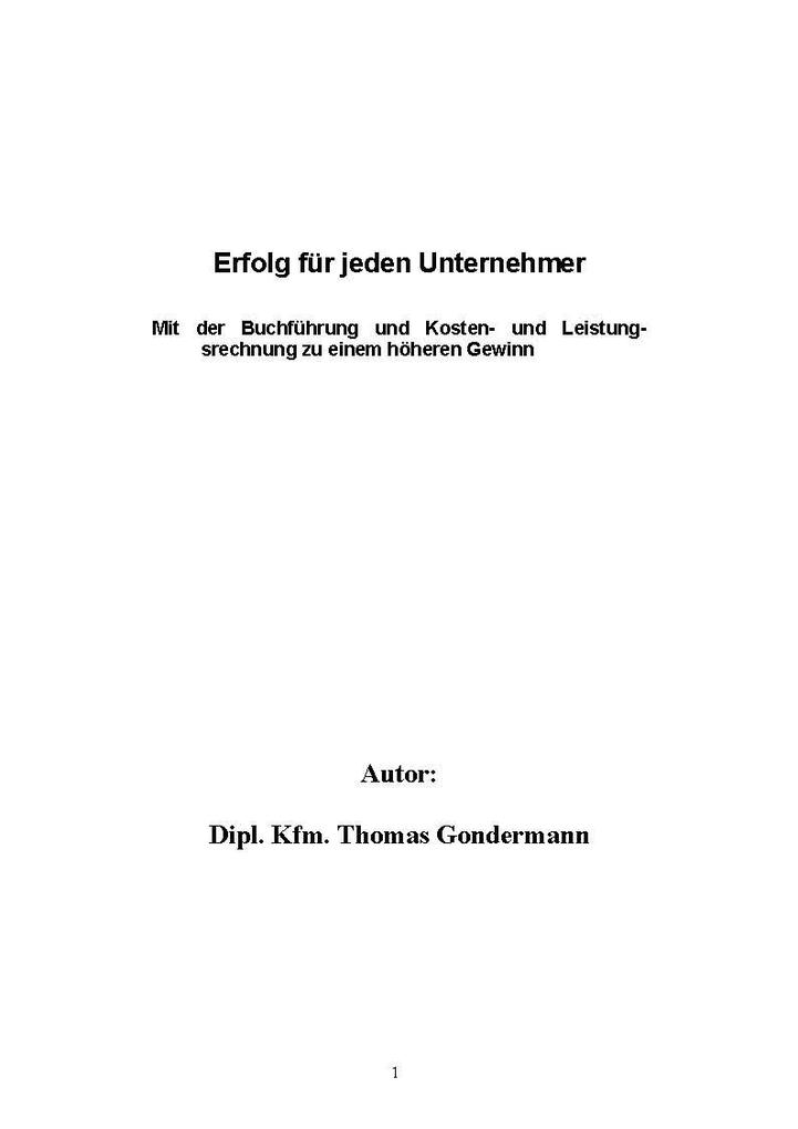 Erfolg für jeden Unternehmer