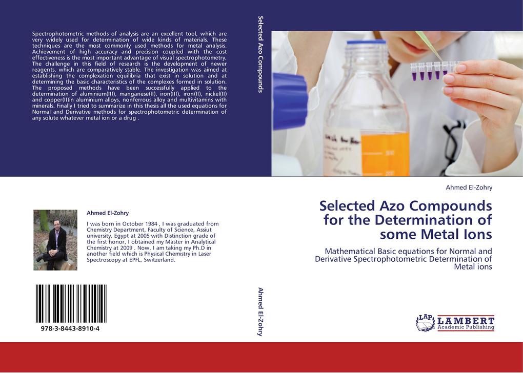 Selected Azo Compounds for the Determination of some Metal Ions - Ahmed El-Zohry