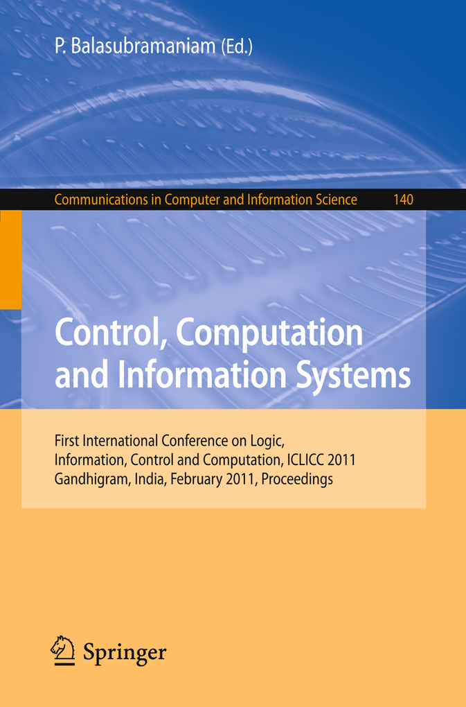 Control, Computation and Information Systems als eBook Download von