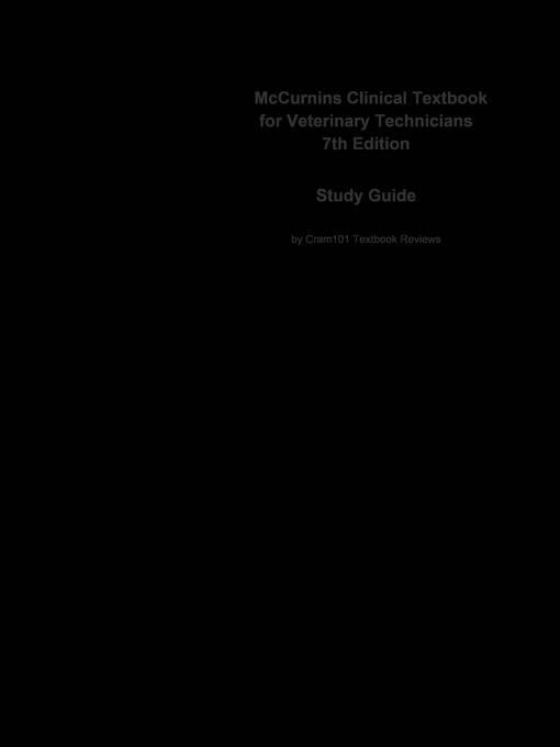 McCurnins Clinical Textbook for Veterinary Technicians als eBook Download von CTI Reviews - CTI Reviews