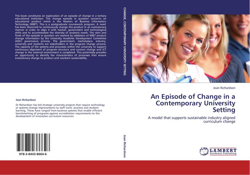 An Episode of Change in a Contemporary University Setting als Buch von Joan Richardson - Joan Richardson