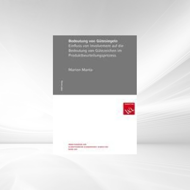 Bedeutung von Gütezeichen als Buch von Marion Manta - Marion Manta