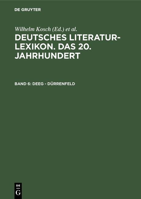 Deeg - Dürrenfeld als eBook Download von
