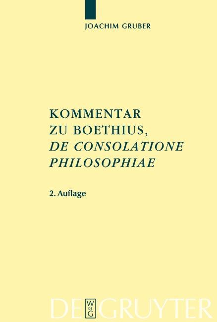 Kommentar zu Boethius 'De consolatione philosophiae'