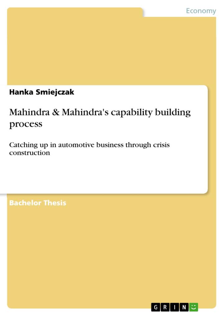 Mahindra & Mahindra´s capability building process als eBook Download von Hanka Smiejczak - Hanka Smiejczak