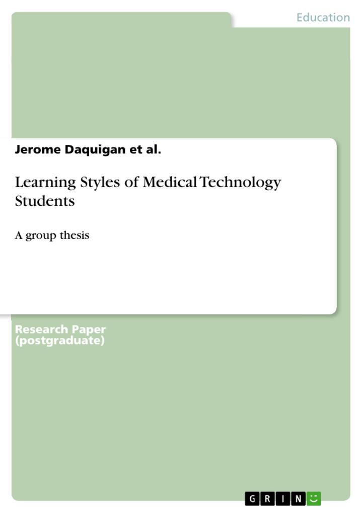 Learning Styles of Medical Technology Students als eBook Download von Jerome Daquigan et al. - Jerome Daquigan et al.