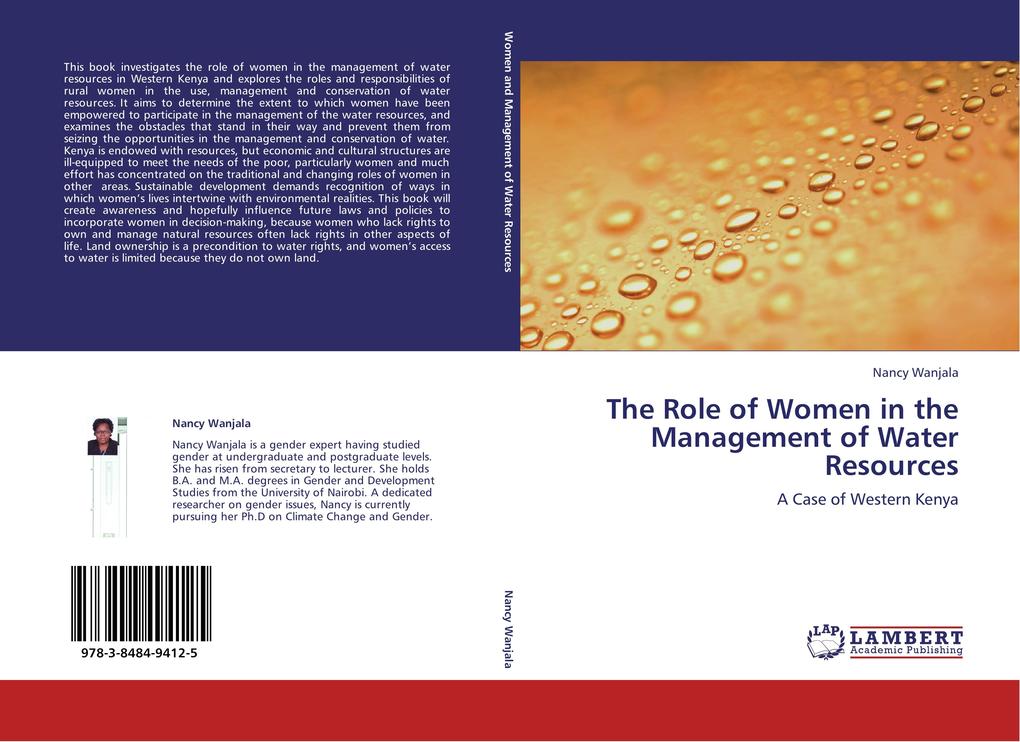 The Role of Women in the Management of Water Resources als Buch von Nancy Wanjala - Nancy Wanjala