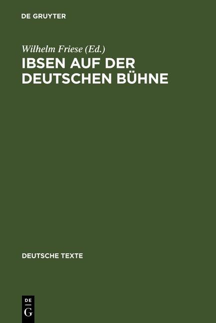 Ibsen auf der deutschen Bühne als eBook Download von