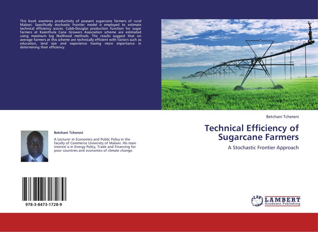 Technical Efficiency of Sugarcane Farmers als Buch von Betchani Tchereni - Betchani Tchereni
