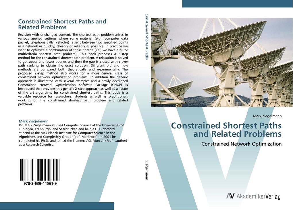 Constrained Shortest Paths and Related Problems als Buch von Mark Ziegelmann - Mark Ziegelmann