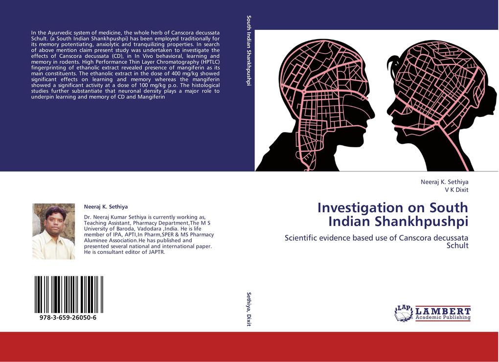 Investigation on South Indian Shankhpushpi als Buch von Neeraj K. Sethiya, V K Dixit - Neeraj K. Sethiya, V K Dixit