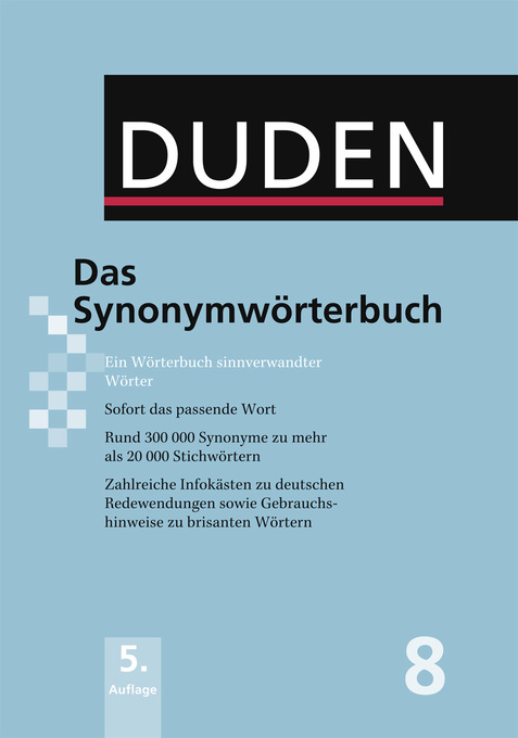 Das Synonymwörterbuch als eBook Download von Dudenredaktion - Dudenredaktion