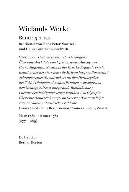 Text: Essays / Gedichte / Rezensionen / Anmerkungen / Zusätze. März 1780 ?Januar 1781 (German Edition)