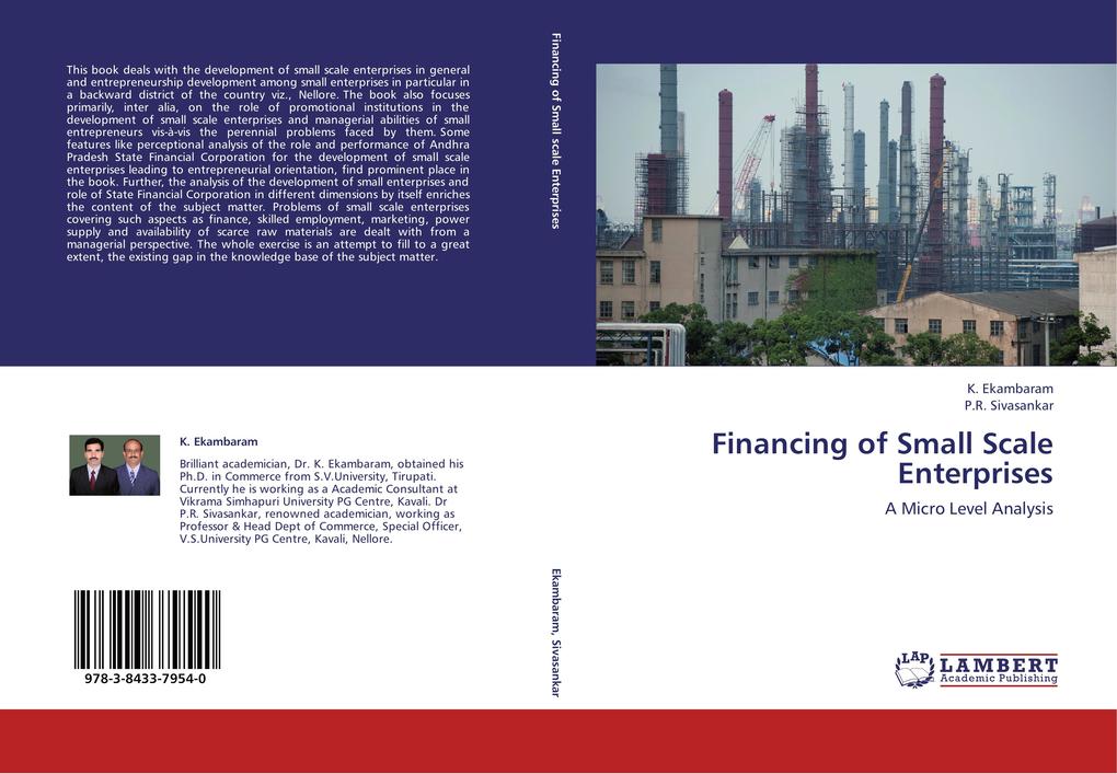 Financing of Small Scale Enterprises als Buch von K. Ekambaram, P. R. Sivasankar - K. Ekambaram, P. R. Sivasankar