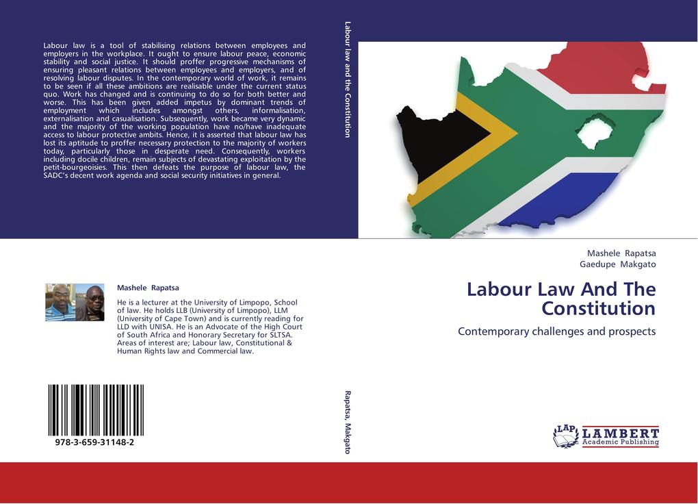 Labour Law And The Constitution als Buch von Mashele Rapatsa, Gaedupe Makgato - Mashele Rapatsa, Gaedupe Makgato