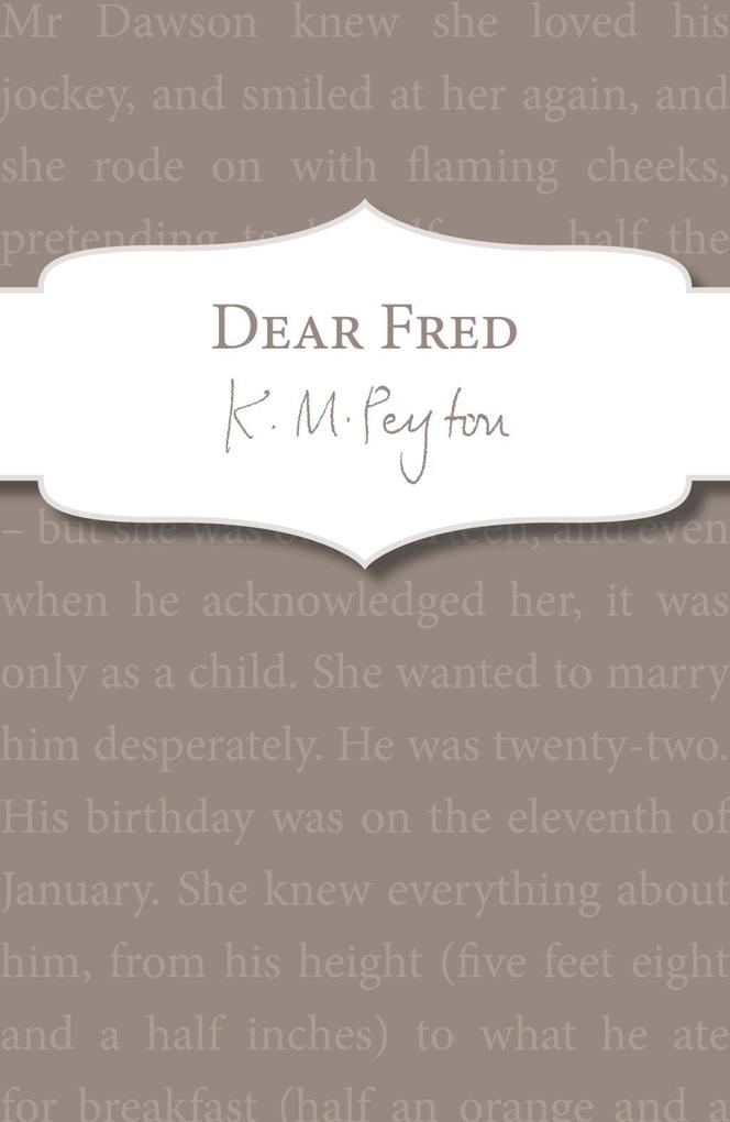 Dear Fred als eBook Download von K M Peyton - K M Peyton