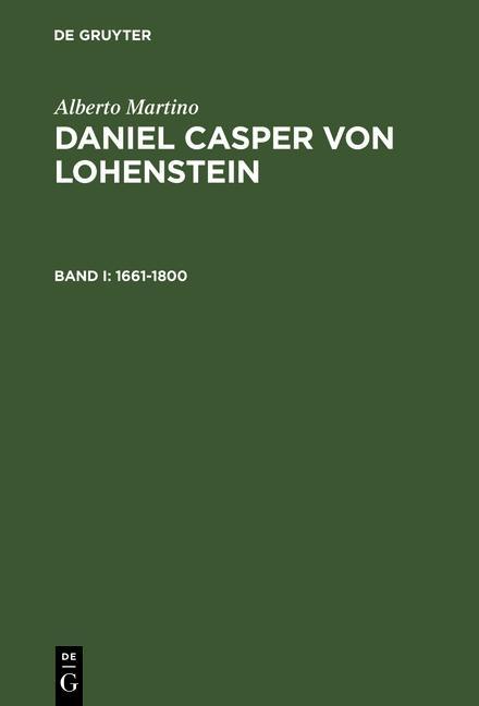 Daniel Casper von Lohenstein als eBook Download von Alberto Martino - Alberto Martino