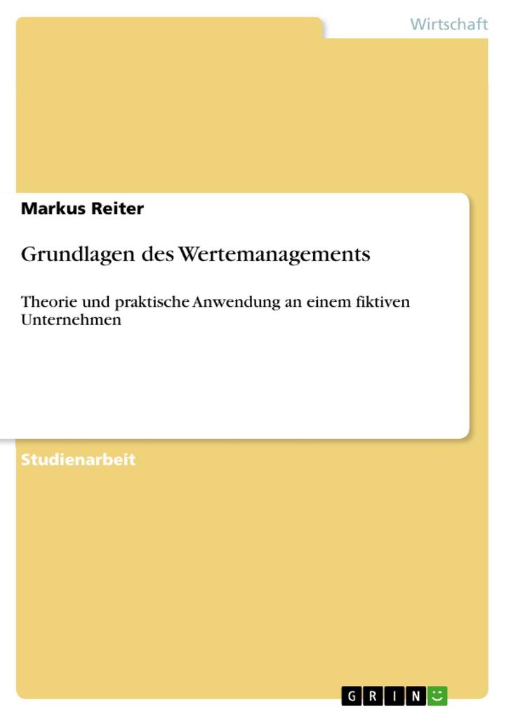 Grundlagen des Wertemanagements als eBook Download von Markus Reiter - Markus Reiter