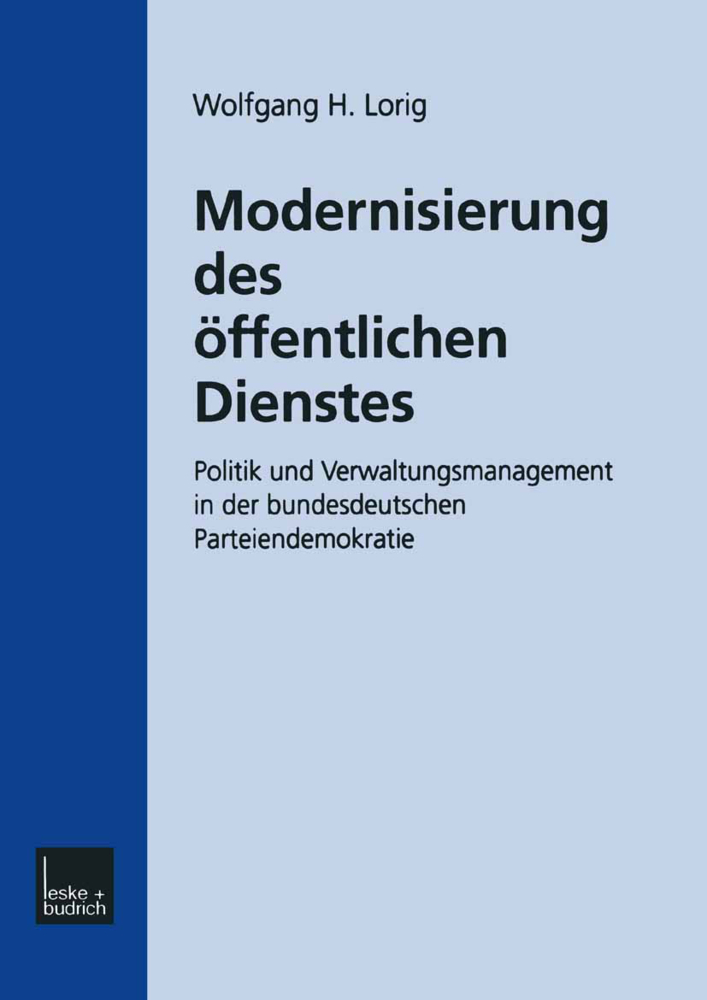 Modernisierung des Öffentlichen Dienstes by Wolfgang H. Lorig Paperback | Indigo Chapters