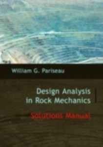 Solutions Manual to Design Analysis in Rock Mechanics als eBook Download von William G. Pariseau - William G. Pariseau