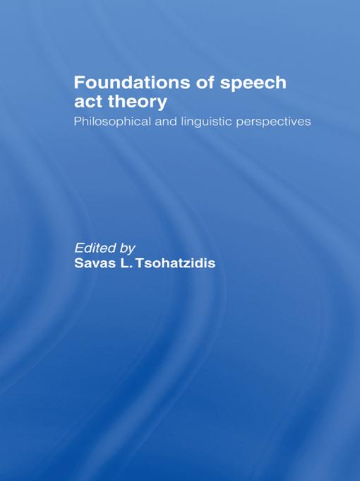 Foundations of Speech Act Theory als eBook Download von
