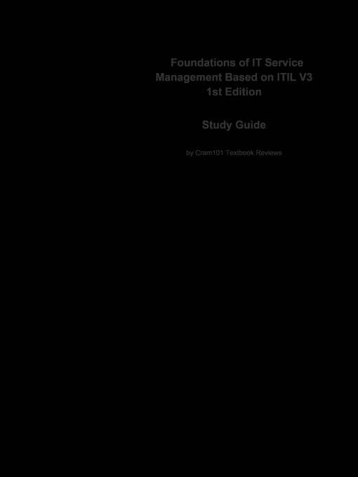 Foundations of IT Service Management Based on ITIL V3 als eBook Download von CTI Reviews - CTI Reviews