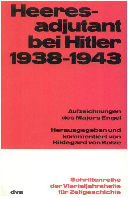 Heeresadjutant bei Hitler 1938-1943 als eBook Download von