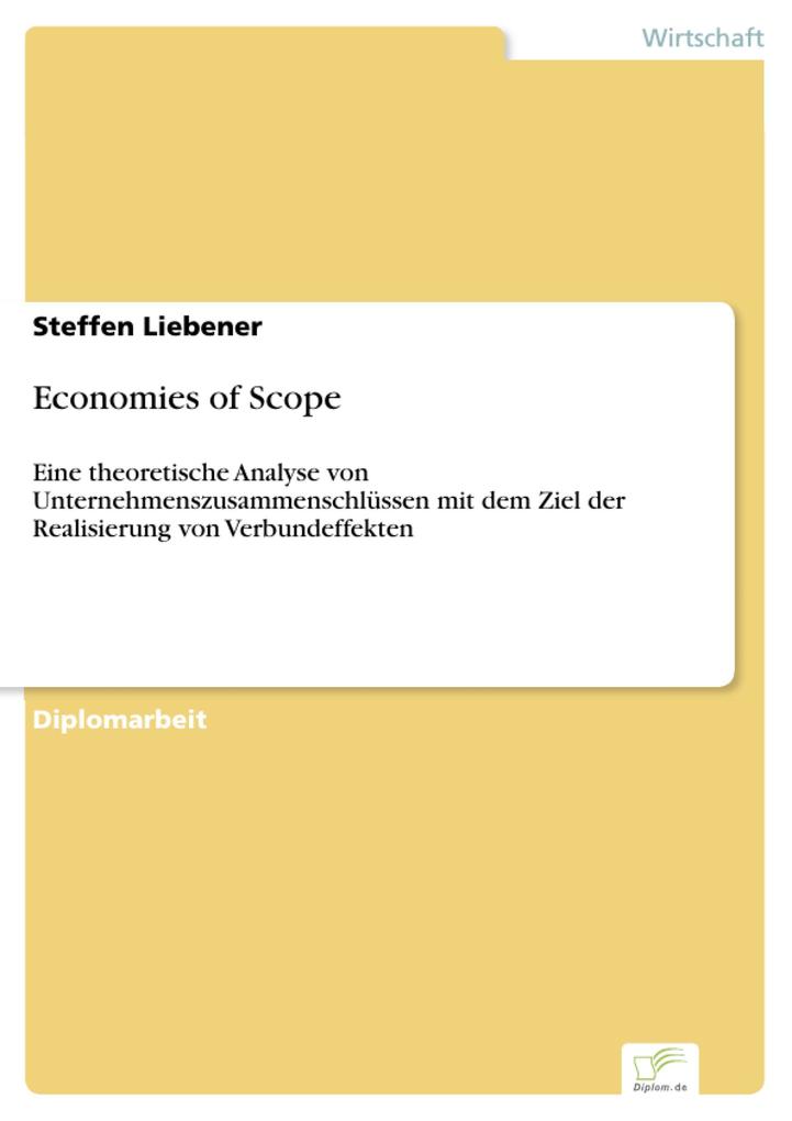 Economies of Scope als eBook Download von Steffen Liebener - Steffen Liebener