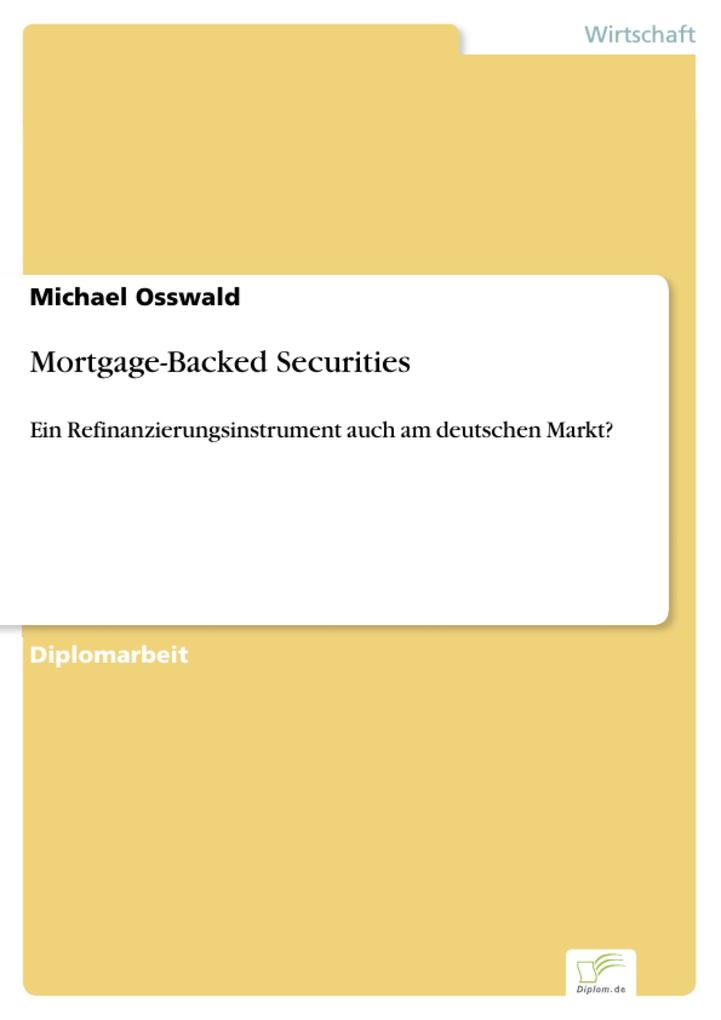 Mortgage-Backed Securities als eBook Download von Michael Osswald - Michael Osswald