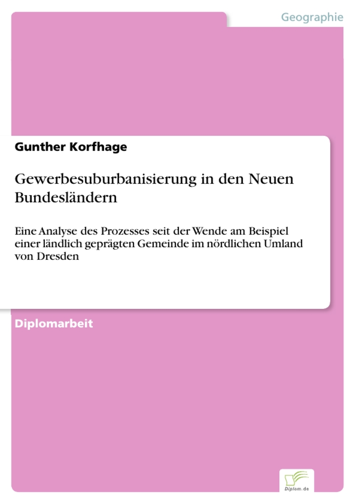 Gewerbesuburbanisierung in den Neuen Bundesländern als eBook Download von Gunther Korfhage - Gunther Korfhage