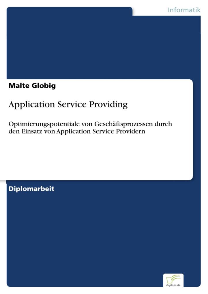 Application Service Providing als eBook Download von Malte Globig - Malte Globig